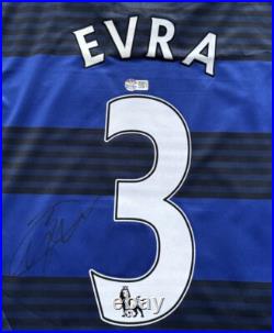Patrice Evra #3 Hand Signed 2011/13 Manchester United Away Shirt with COA AFTAL Patrice Evra #3 Hand Signed 2011/13 Manchester United Away Shirt with COA AFTAL