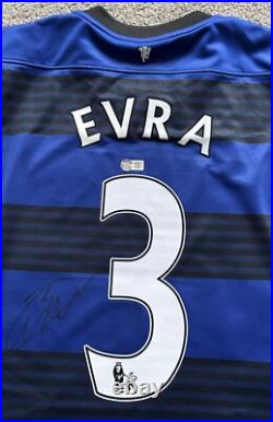 Patrice Evra #3 Hand Signed 2011/13 Manchester United Away Shirt with COA AFTAL Patrice Evra #3 Hand Signed 2011/13 Manchester United Away Shirt with COA AFTAL