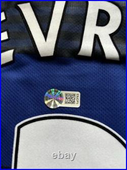 Patrice Evra #3 Hand Signed 2011/13 Manchester United Away Shirt with COA AFTAL Patrice Evra #3 Hand Signed 2011/13 Manchester United Away Shirt with COA AFTAL