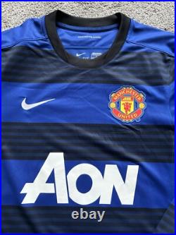 Patrice Evra #3 Hand Signed 2011/13 Manchester United Away Shirt with COA AFTAL Patrice Evra #3 Hand Signed 2011/13 Manchester United Away Shirt with COA AFTAL
