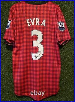 Patrice Evra Signed Manchester United 2012/13 Home Shirt Comes With a COA