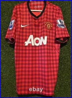 Patrice Evra Signed Manchester United 2012/13 Home Shirt Comes With a COA