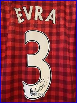 Patrice Evra Signed Manchester United 2012/13 Home Shirt Comes With a COA