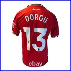 Patrick Dorgu Signed Manchester United Home 25/26 Shirt With Photo Proof And Coa