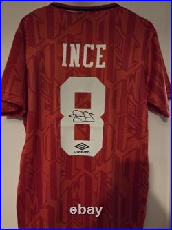 Paul Ince Manchester United Signed Shirt Paul Ince Manchester United Signed Shirt