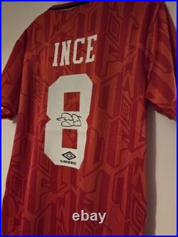 Paul Ince Manchester United Signed Shirt Paul Ince Manchester United Signed Shirt