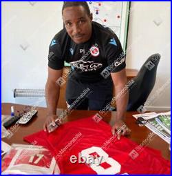 Paul Ince Signed Manchester United Shirt 1996, Number 8 Autograph Jersey