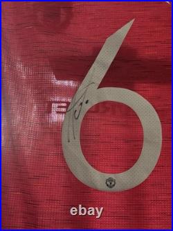 Paul Pogba Manchester United Signed Match Shirt Large