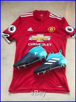 Paul Pogba Match Worn Shirt & Worn Signed Manchester United Football Boots