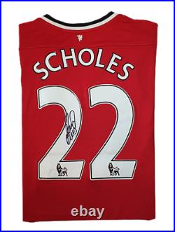 Paul Scholes #22 2011/2012 Signed Manchester United shirt