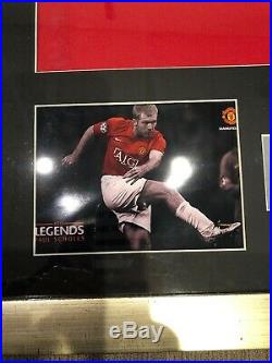 Paul Scholes Autographed Manchester United Signed And Framed Football Shirt