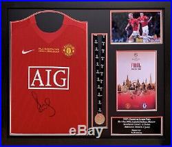 Paul Scholes Framed Signed Manchester United Champions League Football Shirt