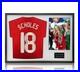 Paul Scholes Hand Signed Manchester United Shirt 06/07 Framed Display COA