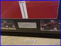 Paul Scholes Manchester United Framed Football Jersey Shirt & Signature No COA