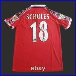 Paul Scholes Manchester United Signed 1999 Shirt