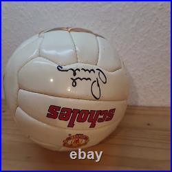 Paul Scholes Signed Football Manchester United 1999 England Umbro Sharp Sponser