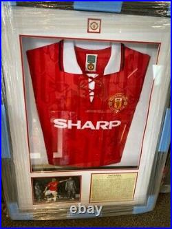 Paul Scholes Signed Framed Manchester United Shirt COA