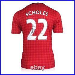 Paul Scholes Signed Manchester United 2012-13 Football Shirt