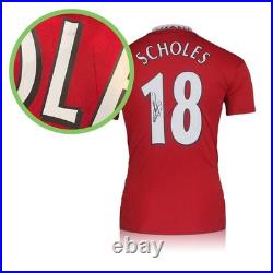 Paul Scholes Signed Manchester United 2022-23 Football Shirt. Damaged A
