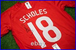 Paul Scholes Signed Manchester United F. C. Shirt AFTAL COA