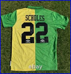 Paul Scholes Signed Manchester United Man Utd Shirt Legend Signature Autograph