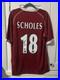 Paul Scholes Signed Manchester United Retro Shirt With Beckett Authenticated COA