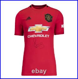 Paul Scholes Signed Manchester United Shirt 2019-20, Home Autograph Jersey