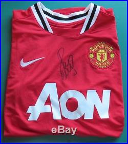 Paul Scholes Signed Manchester United Shirt Unframed AFTAL RD#175
