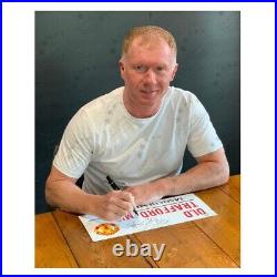 Paul Scholes Signed Manchester United Street Sign