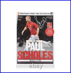 Paul Scholes Signed Manchester United Testimonial Programme Autograph Paul Scholes Signed Manchester United Testimonial Programme Autograph
