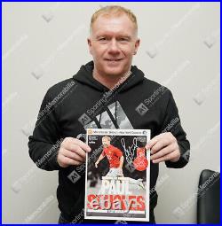 Paul Scholes Signed Manchester United Testimonial Programme Autograph Paul Scholes Signed Manchester United Testimonial Programme Autograph