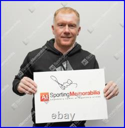Paul Scholes Signed Manchester United Testimonial Programme Autograph Paul Scholes Signed Manchester United Testimonial Programme Autograph