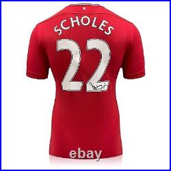 Paul Scholes Signed Original Manchester United 2011-12 Football Shirt