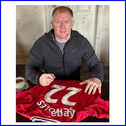 Paul Scholes Signed Original Manchester United 2011-12 Football Shirt