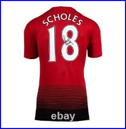 Paul Scholes signed Manchester United shirt from Private signing COA £150
