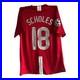 Paul Scholes signed shirt 2008 UCL FINAL PHOTO PROOF MANCHESTER UNITED JERSEY