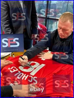 Paul Scholes signed shirt 2008 UCL FINAL PHOTO PROOF MANCHESTER UNITED JERSEY Paul Scholes signed shirt 2008 UCL FINAL PHOTO PROOF MANCHESTER UNITED JERSEY