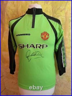 Peter Schmeichel Goalkeeper signed 1998 1999 Manchester United Football Shirt