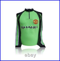 Peter Schmeichel Hand Signed Mancheter United 1999 Replica Shirt in AAA Gift Box Peter Schmeichel Hand Signed Mancheter United 1999 Replica Shirt in AAA Gift Box