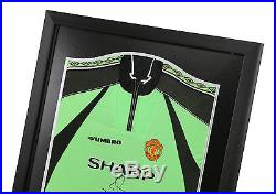 Peter Schmeichel Signed Shirt Framed Autograph Manchester United GK Memorabilia