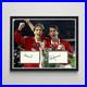Phil & Gary Neville Manchester United Legends Authentic Autograph Framed