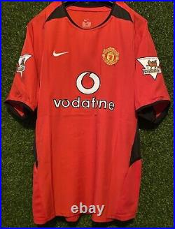 Quinton Fortune Signed Manchester United 2002/04 Home Shirt Comes With a COA