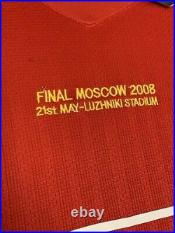 RARE Cristiano Ronaldo Manchester United Signed Shirt + COA 2008 CL FINAL MOSCOW