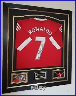 RARE Cristiano Ronaldo of Manchester United Signed Shirt Autographed Jersey