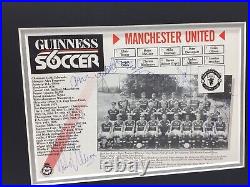 RARE Manchester United 1987/88 Multi Signed Photo Display + COA ALEX FERGUSON