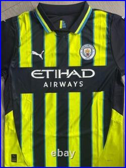 RÚBEN DIAS Hand Signed Manchester City 24/25 Away Football Shirt Proof/COA