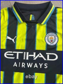 RÚBEN DIAS Hand Signed Manchester City 24/25 Away Football Shirt Proof/COA