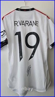 Raphael Varane Hand Signed Manchester United Shirt