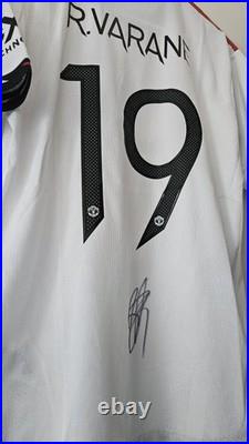 Raphael Varane Hand Signed Manchester United Shirt