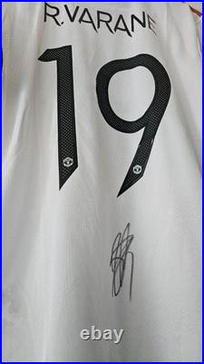 Raphael Varane Hand Signed Manchester United Shirt